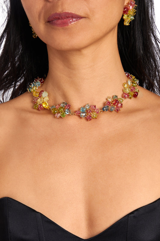 DEVIKO Flower Collar Necklace