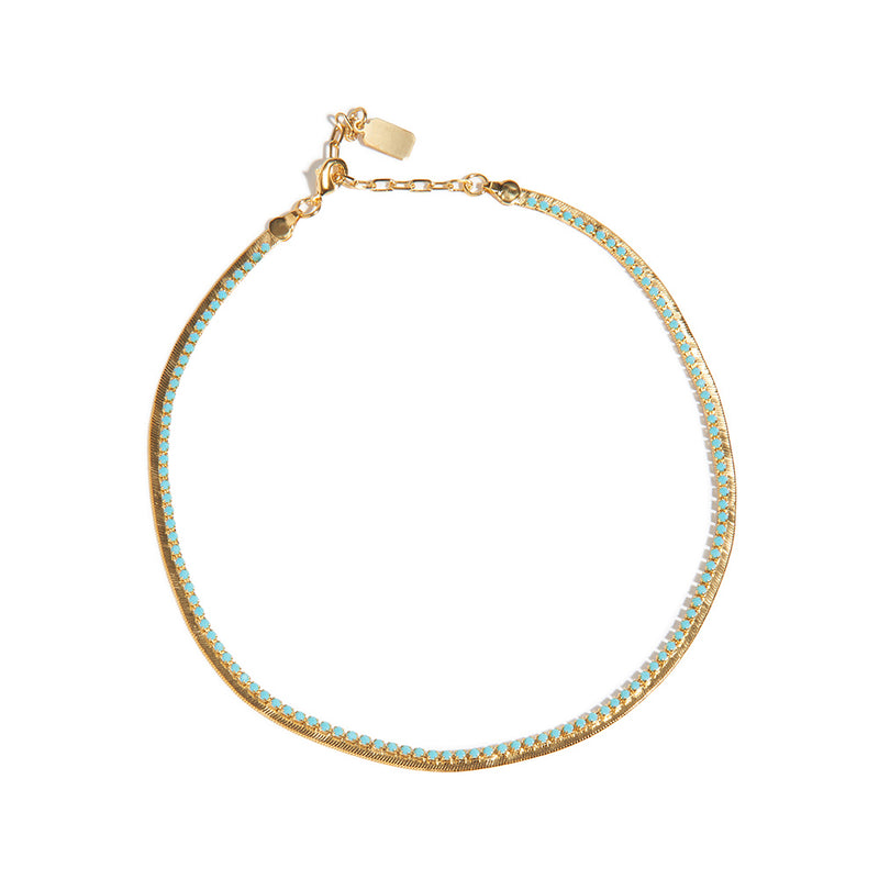 JESSERAY Snake Tennis Necklace