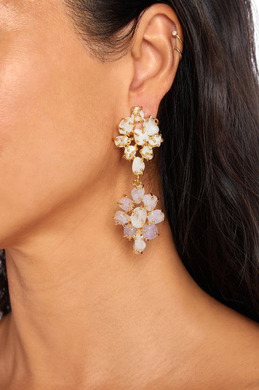 MILOS/ White Flower Earring