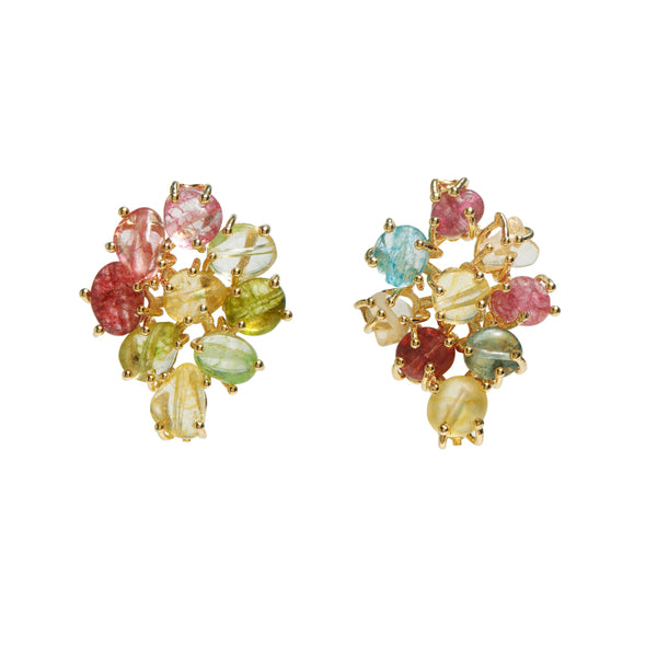 PEONY Flower Stud Earring