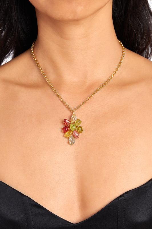 THIRA Flower Pendant Necklace