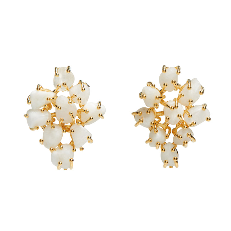 PEONY Flower Stud Earring