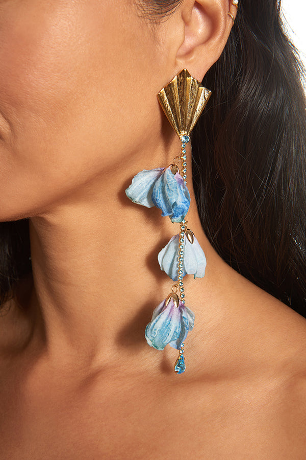 ANTIBES Long Flower Earring