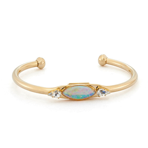 Assi Bangle Bracelet with opal crystal