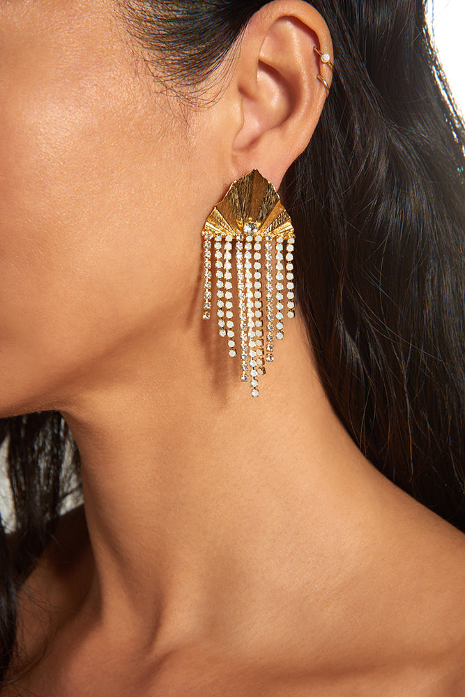 Nuance Silver Fringe Earrings