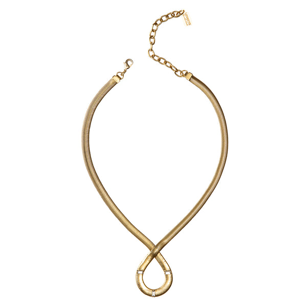 gold snake chain necklace