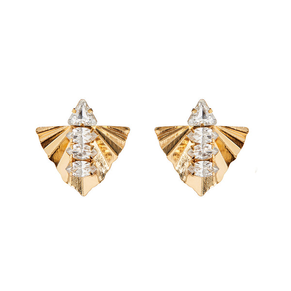 GRASSE Deco Triangle Earring