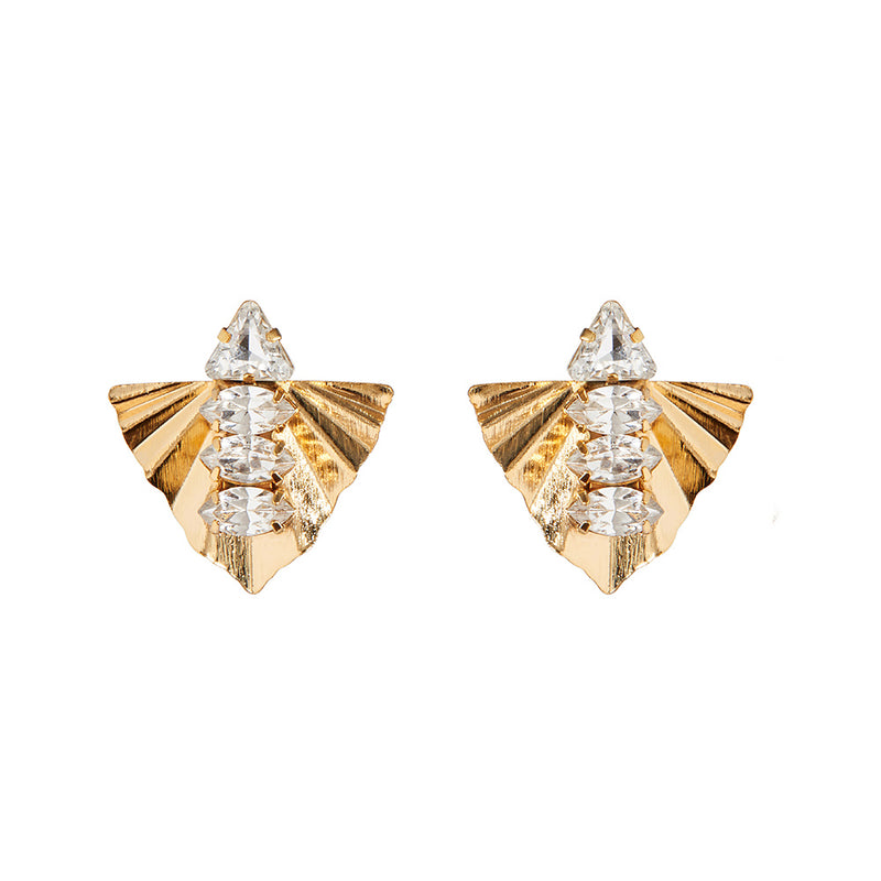 GRASSE Deco Triangle Earring