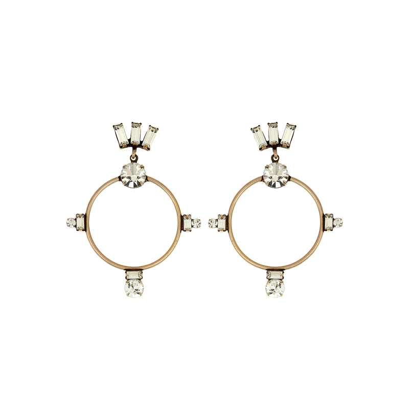 Crystal Hoop Earrings