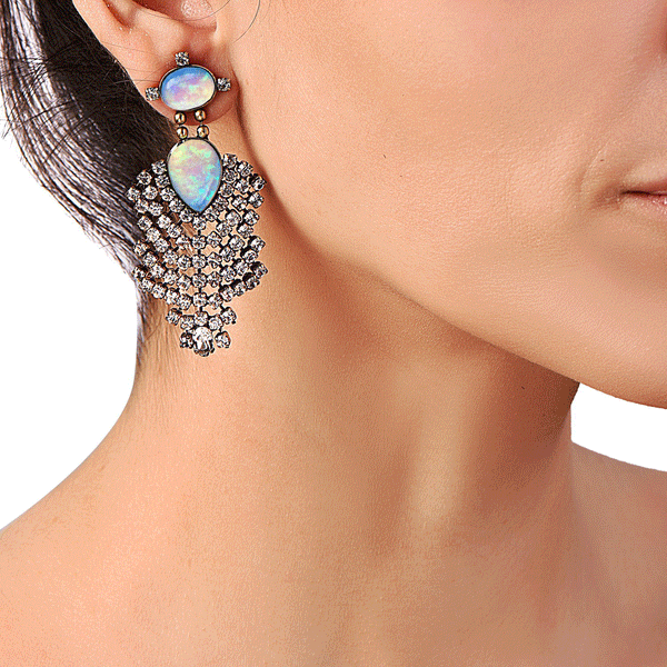 swarovski crystal earring