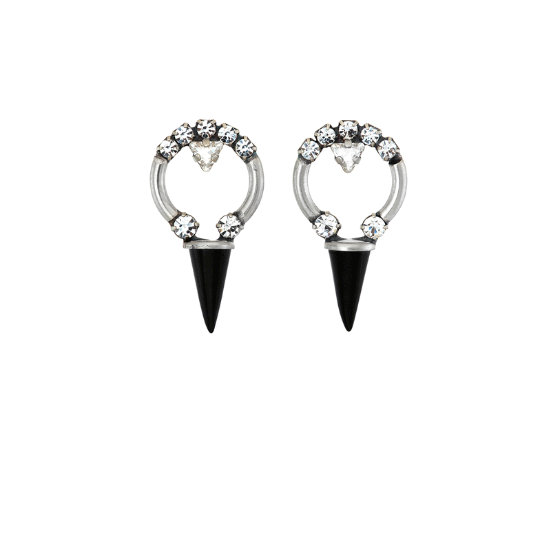 spike swarovski crystal earring