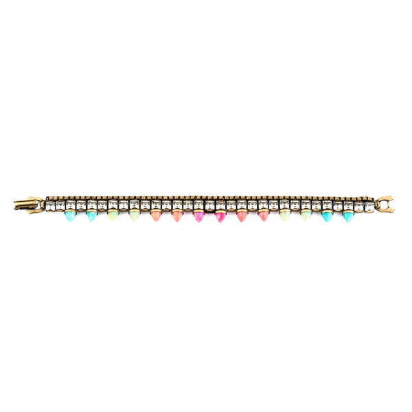 Rainbow Bracelet with swarovski crystals