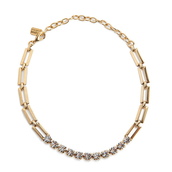 gold swarovski choker