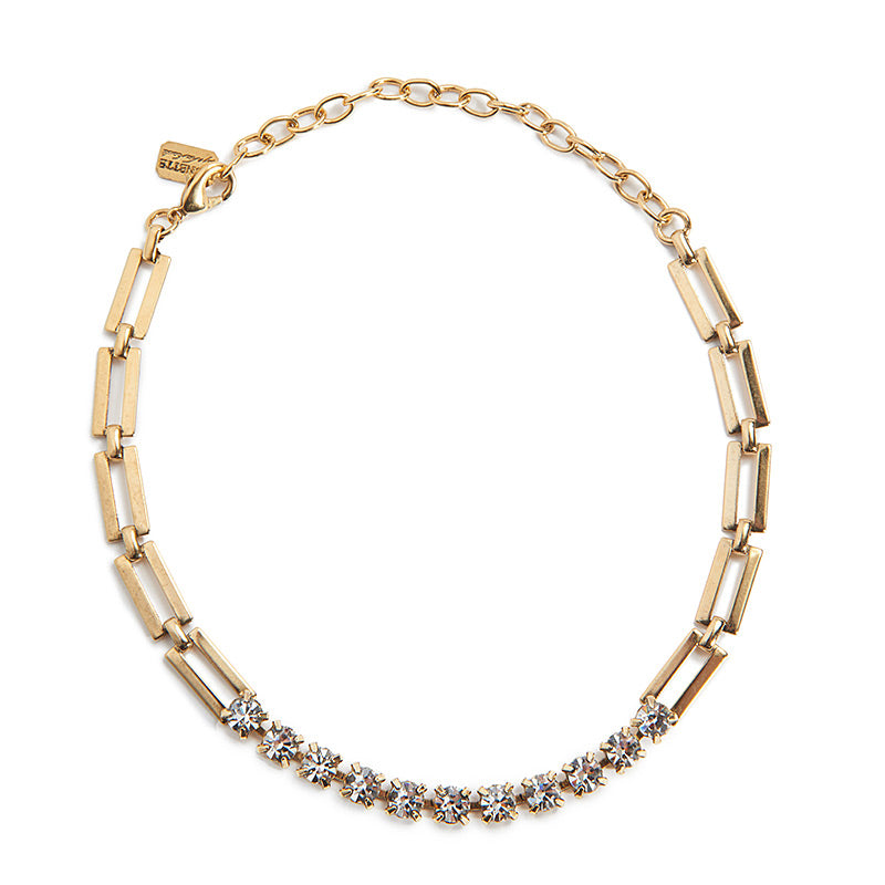 gold swarovski choker