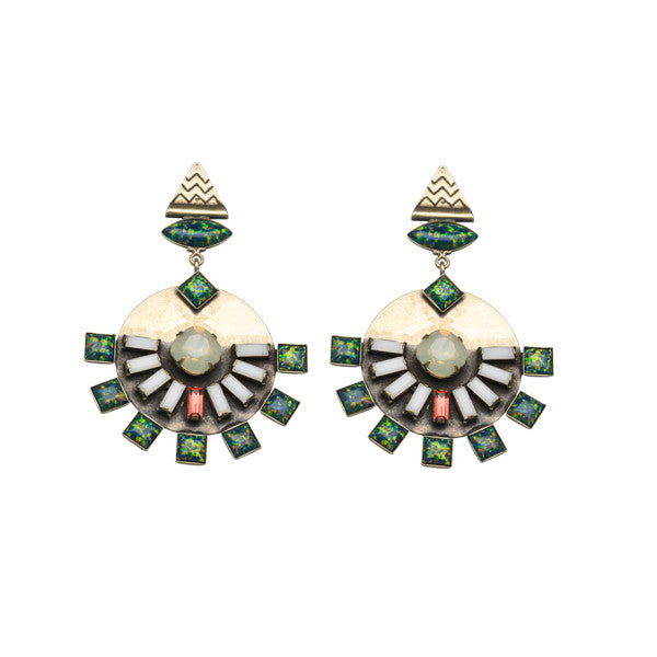 Dillen Green Earrings
