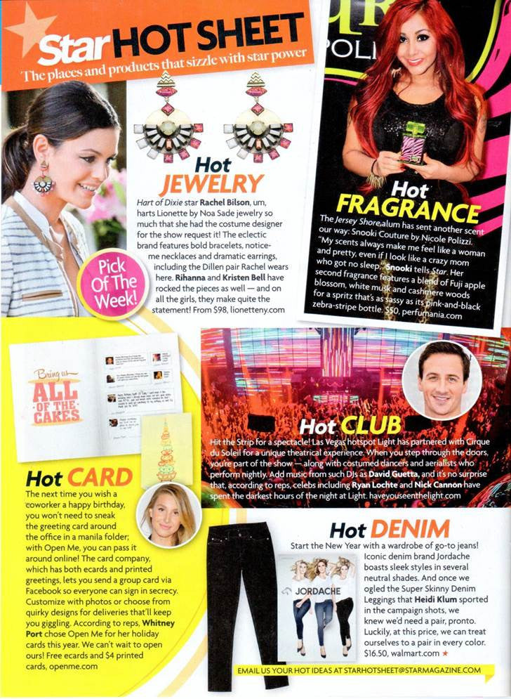 Dillen Earrings in 'Star' magazine