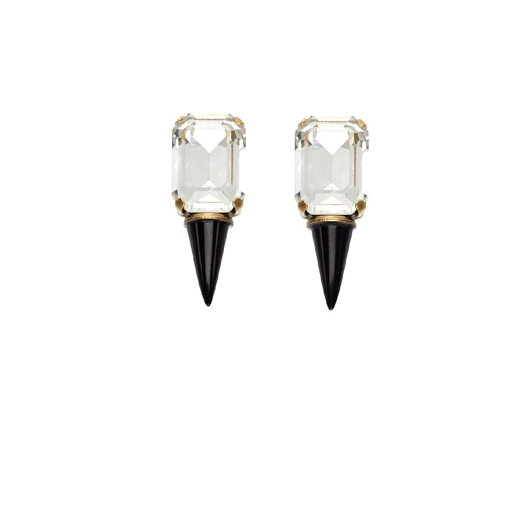 Gali Swarovski Black Earrings