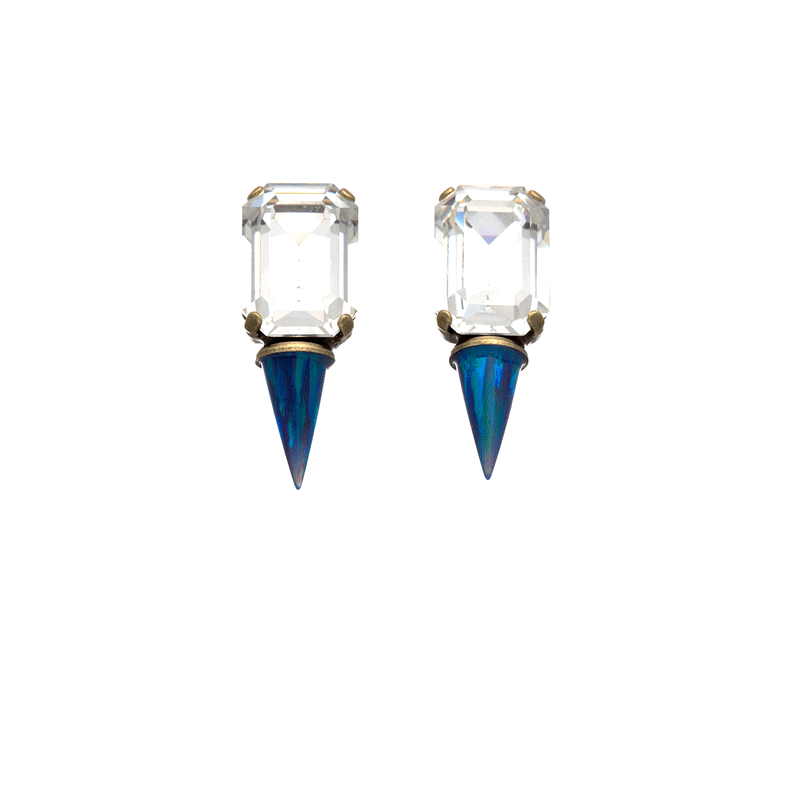 Gali Swarovski Blue Earrings