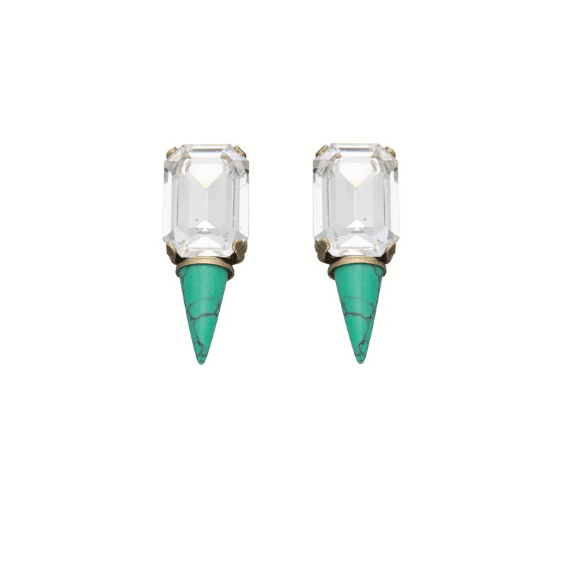 Gali Swarovski Turquoise Earrings
