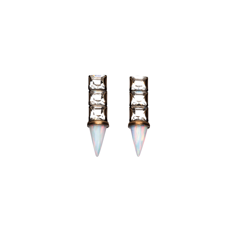 Lilu White Earrings