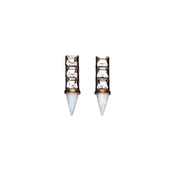 Lillu White Earrings