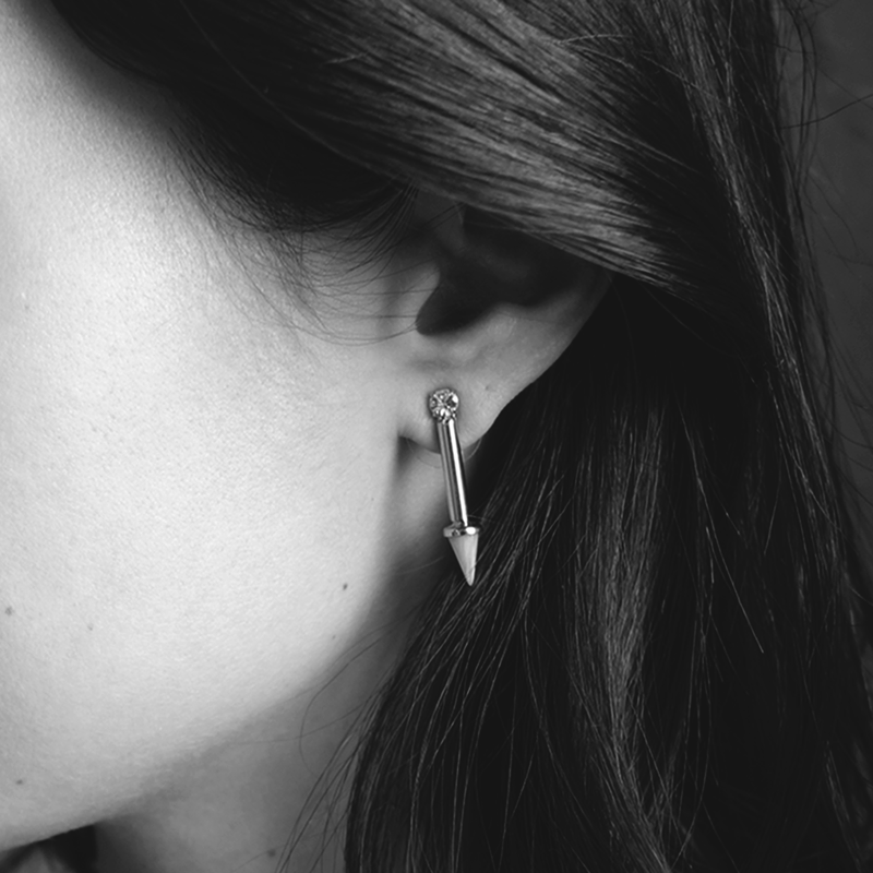 Opal Spike Earrings