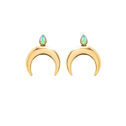 half moon earrings