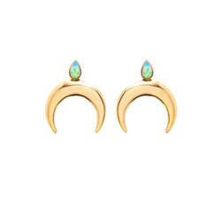 half moon earrings