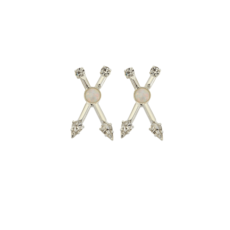 Mojo Earrings Silver Plated