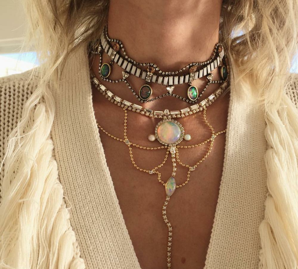 Buy Nietzsche Choker (Opal) – Lionette NY