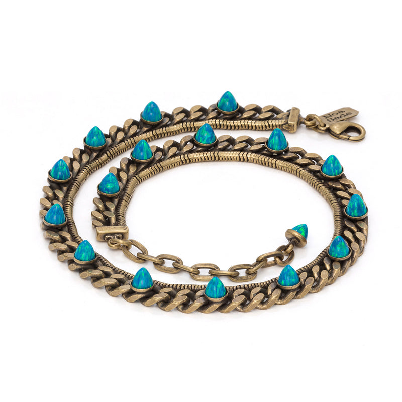 Nico Blue Choker/Bracelet