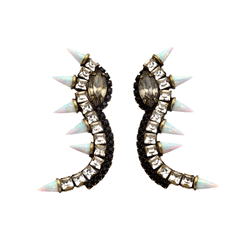 Orian White Earrings