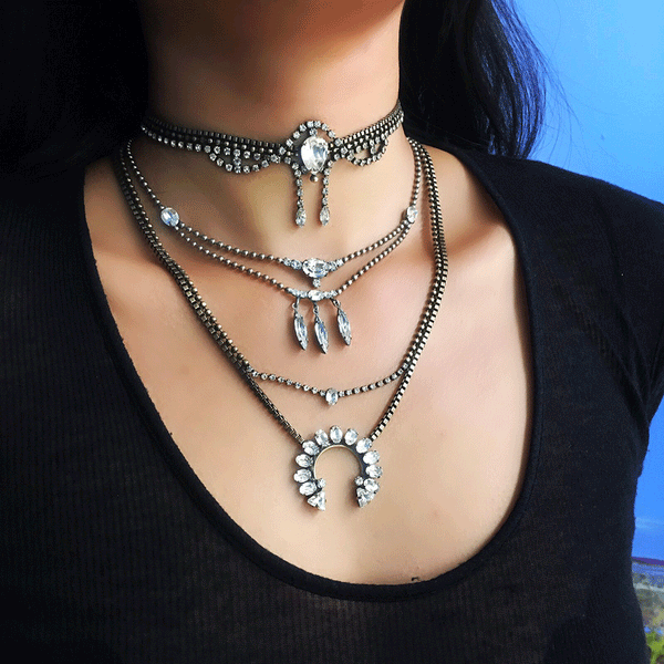 silver necklace