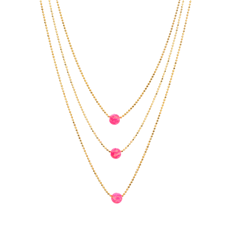 Solar Hot Pink Necklace