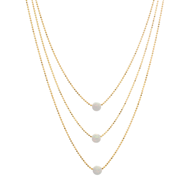 Solar White Necklace