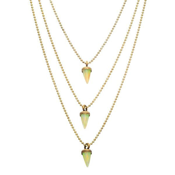 Buy Avish Necklace (Opal, Gold) – Lionette NY