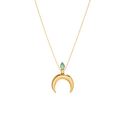 14k gold vermeil opal pendant