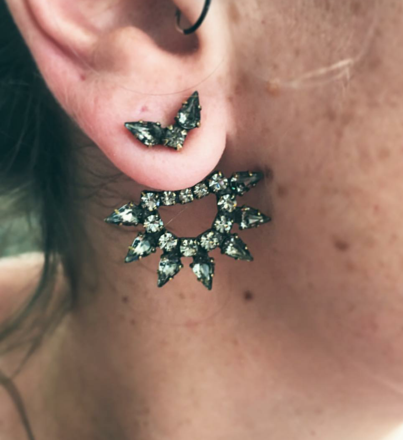 Yonti Ear Jackets (Swarovski Crystal) – Lionette NY